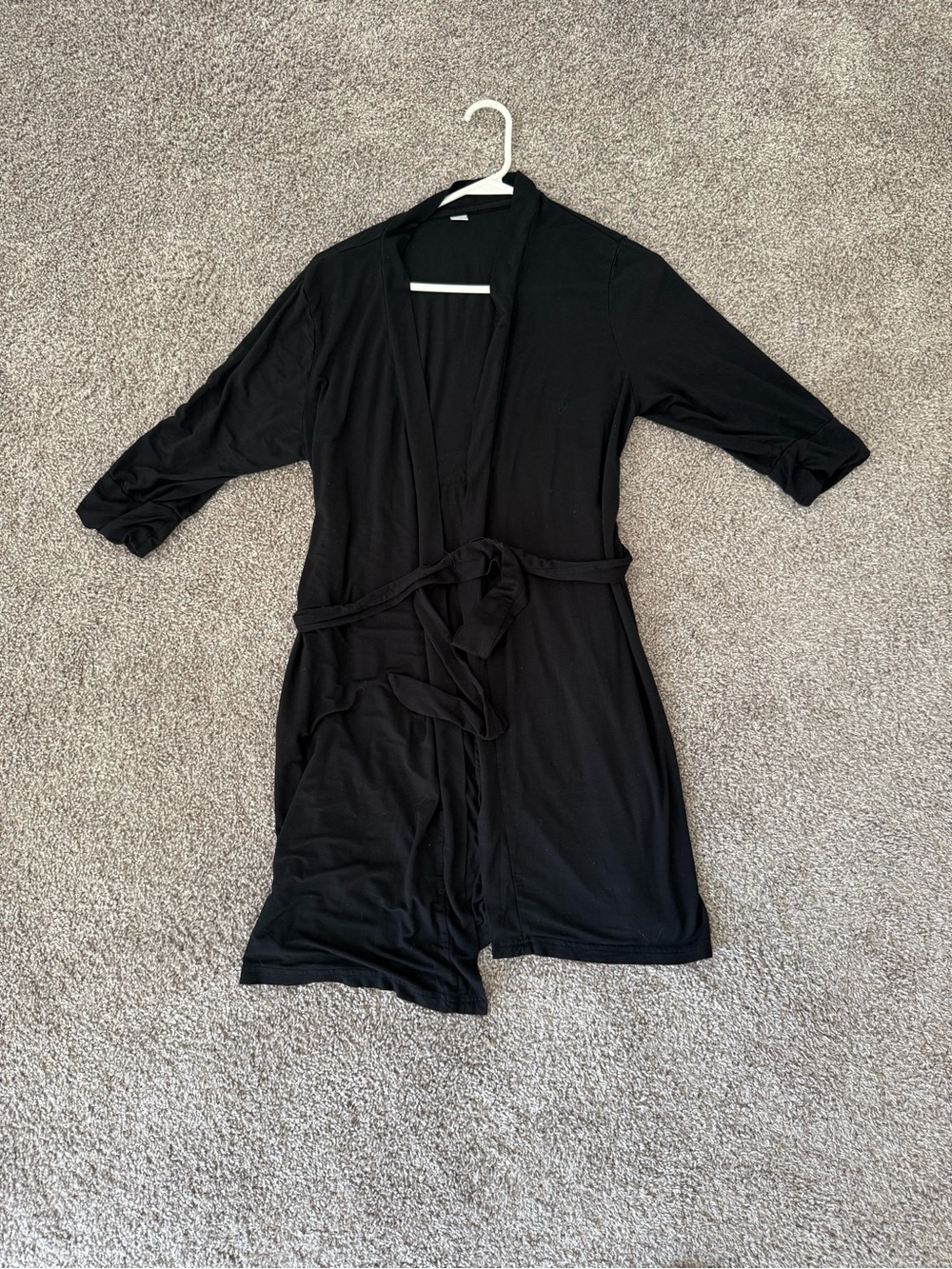 Black Women's Lightweight Maternity Robe
